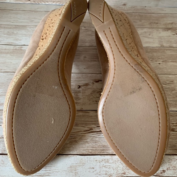 EUC Prada espadrilles wedge size 38.5 - Picture 6 of 7
